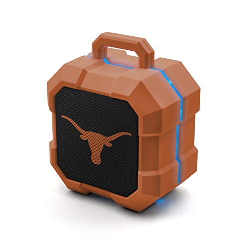 SOAR NCAA Shockbox LED Wireless Bluetooth Speaker, Texas Longhorns