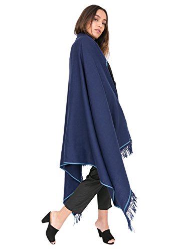 likemary Pashmina Shawls and Wraps for Women - Travel Blanket Scarf - Warm & Large Wool Wrap - Handmade Gift - Atlantic Blue Scarf