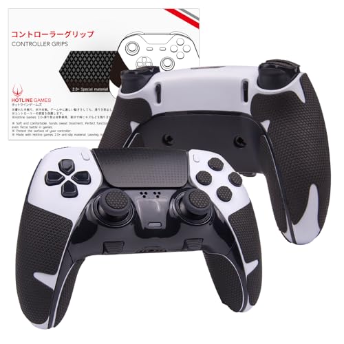 Hotline Games 2.0 Plus Controller Grip Compatible with PS5 Dualsense Edge Controller Controllers Grips Tape, Anti-Slip, Sweat-Absorbent, Easy to Apply (for Handle Grips+Buttons+Triggers)