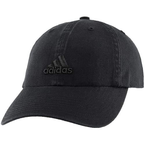 adidas Women's Saturday Relaxed Fit Adjustable Hat, Black, One Size, 975318