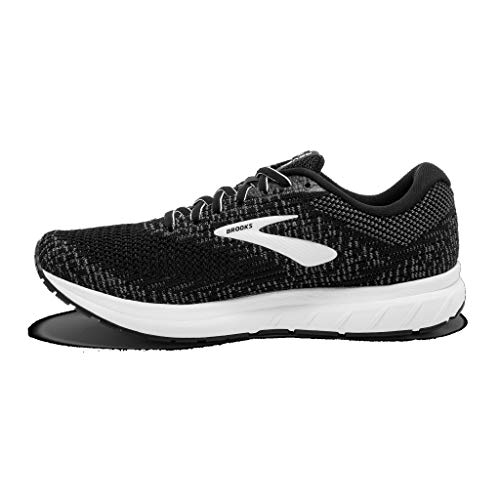 Brooks Womens Revel 3 Running Shoe - Black/Blackened Pearl/White - B - 11.5