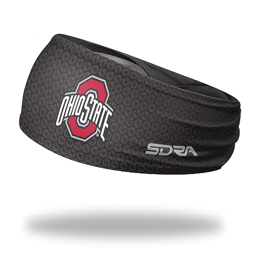 College Non Slip Tapered Headband - College Basketball, Football, Baseball, and Game Day (The Ohio State University Black Tapered Headband)