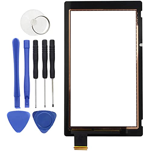 AUTOKAY Front Outer Lens LCD Touch Screen Digitizer Replacement Part (NO LCD Screen) with Opening Tool Fits for Nintendo Switch