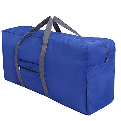 REDCAMP 100L Extra Large Duffle Bag, Water Resistant Lightweight Foldable Duffel Bag for Outdoor Camping, Blue