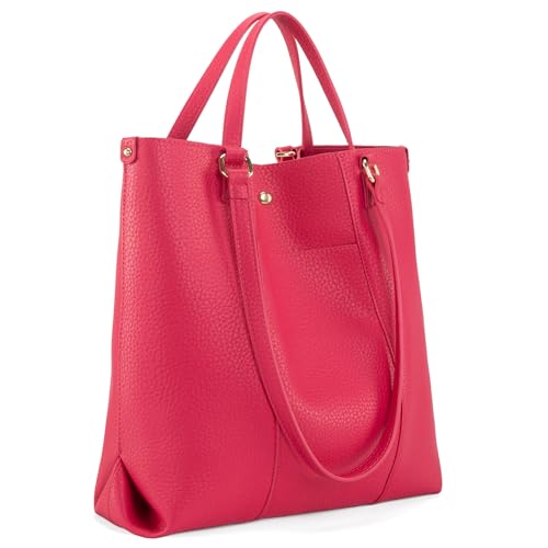 Montana West Tote Bag for Women Purses and Handbags Top Handle Satchel Purse Large Shoulder Handbag Hot Pink Christmas Gift MWC-C021HPK