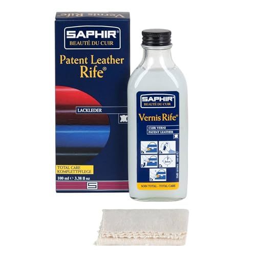 SAPHIR Vernis Rife - Patent Leather Cleaner - Shine, Clean and Protect against Cracking - Neutral - 100mL