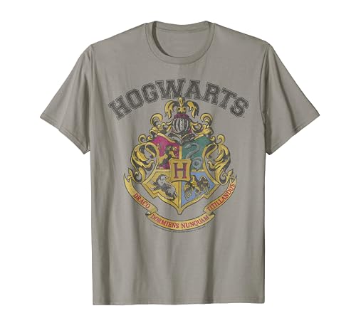 Harry Potter Hogwarts Vintage Crest Short Sleeve T-Shirt