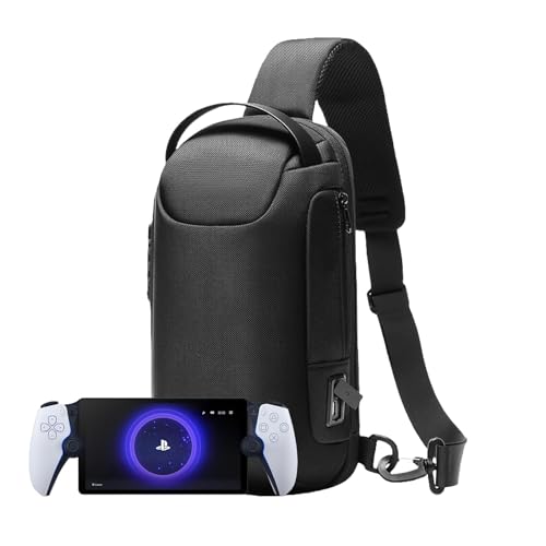Carrying Bag Compatible with Playstation Portal Remote Player, Shoulder Crossbody Bag for PS Portal Game Console & Accessories, USB External Port for Charging Scratch-Proof Dustproof