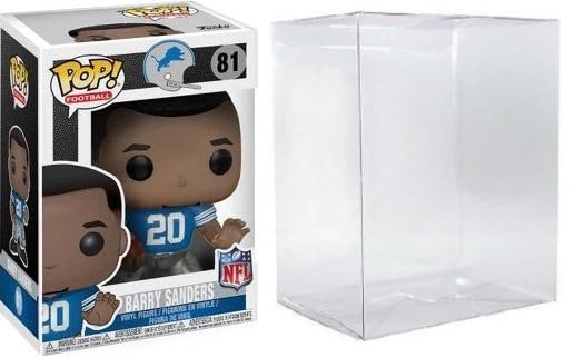 Funko Barry Sanders (Detroit Lions) NFL Legends Pop! Vinyl Figure (Bundled with Compatible Box Protector Case), Multicolor, 3.75 inches