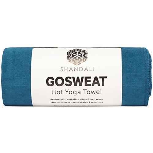 Shandali Gosweat Hot Yoga Towel, Color Evening Blue, Size 26.5 x 72