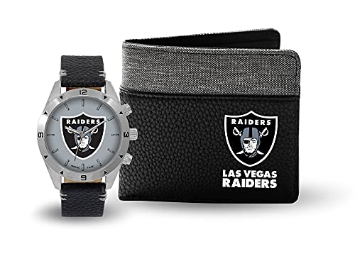 Game Time Las Vegas Raiders - NFL Watch and Wallet Combo Gift Set