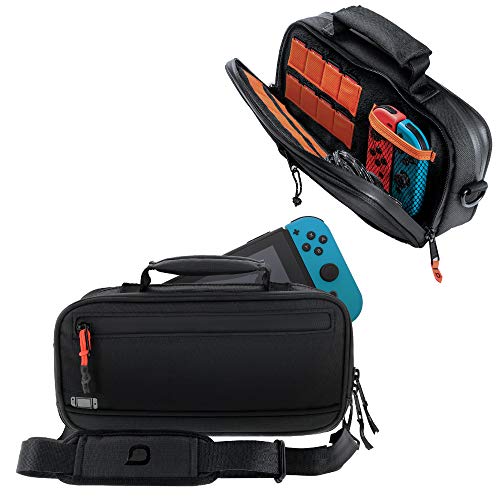 bionik BNK-9030 Commuter Reinforced Tactile Bag for Nintendo Switch and Accessories, Black