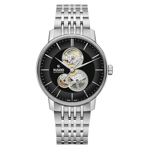 Rado Men's Coupole Classic Open Heart Swiss Automatic Watch, Black (R22894153)