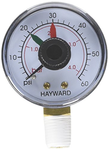 Hayward D.E.CX271261 Boxed Pressure Gauge with Dial Replacement for Select Hayward Filter and Multiport Valve