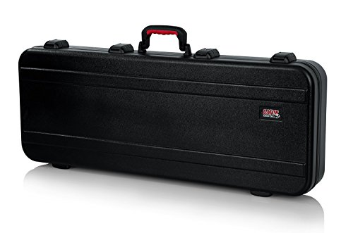 Gator Cases Molded Flight Case for 49-Note Keyboards with TSA Approved Locking Latches and Recessed Wheels; (GTSA-KEY49), Black