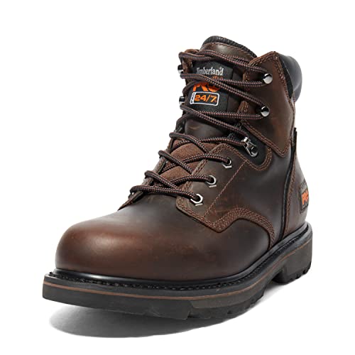 Timberland PRO Men's 6' Pit Boss Soft Toe Industrial Work Boot, Brown, 8.5