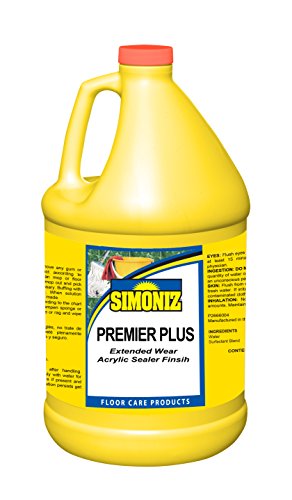 Simoniz CS0653004 Premier Plus Extended Wear Acrylic Sealer Finish, 4-1 gal Bottles per Case, (Pack of 4)