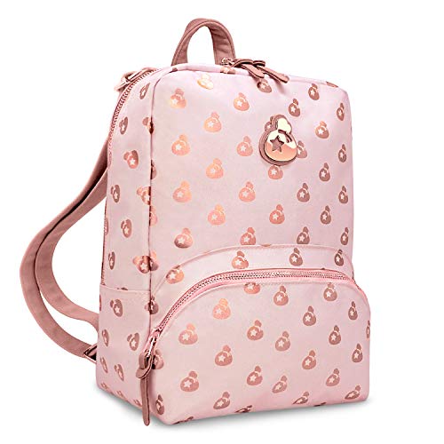 Controller Gear Animal Crossing - Small Backpack Mini Bookbag Travel Bag for Nintendo Switch Console & Accessories - Rose Gold