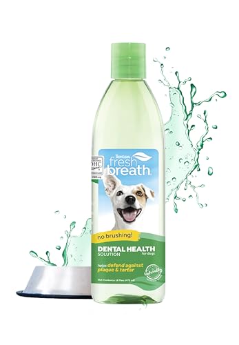 TropiClean Fresh Breath Original | Dog Oral Care Water Additive | Dog Breath Freshener Additive for Dental Health | VOHC Certified | Made in the USA | 16 oz.