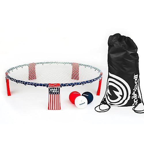 Spikeball Red, White, and Blue Standard 3 Ball Kit