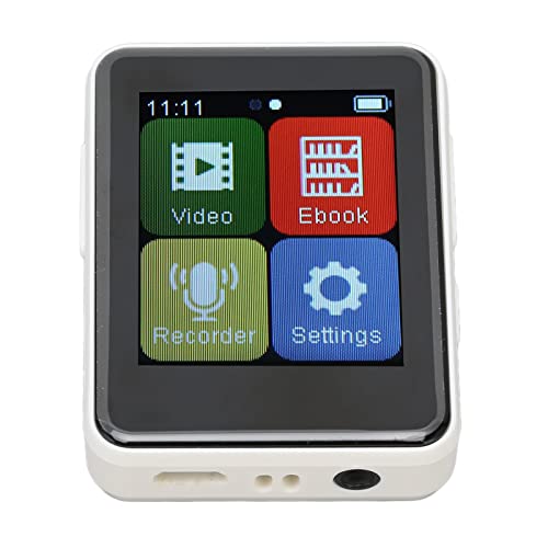Full Touch MP3 Player, DAC Decoding Chip Multifunctional HiFi MP3 Player 1.8 Inch TFT Screen HD Noise Reduction for Sports (128GB Memory Card)