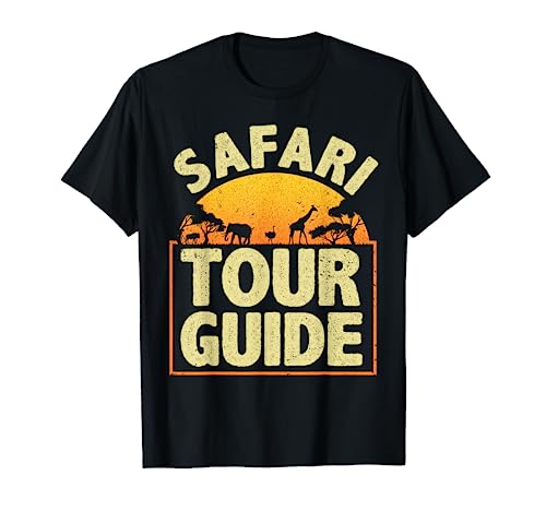 Funny Safari Guide Art For Men Women Kids Zoo Safari Costume T-Shirt
