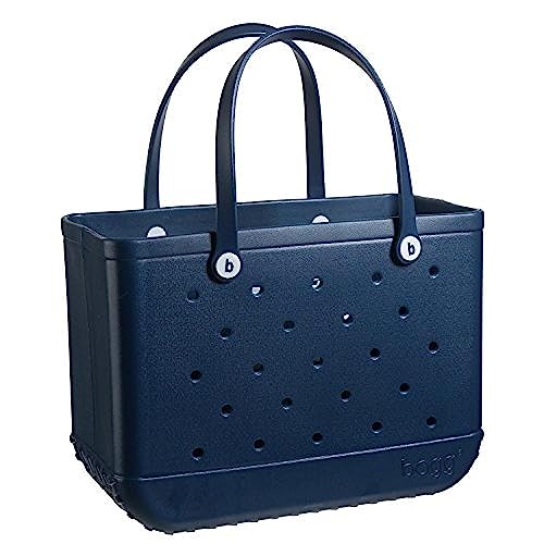 BOGG BAG Original X Large Waterproof Washable Tip Proof Durable Open Tote Bag for the Beach Boat Pool Sports 19x15x9.5 - Lightweight Cute Rubber Bags For Women Patented Design