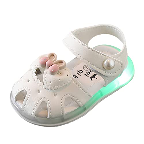 Baseball Slide Sandals GirlsSandals Baby Shoes Soft Sole Baotou Anti Slip Children Walking Shoes (Beige, 7 Toddler)