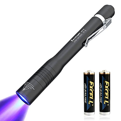 TactEagle UV Pen Light 365nm Ultraviolet Blacklight Penlight Flashlight UVA-T10 for Pet Urine Detection, Oral UV Resin Curing, Scorpion Hunting