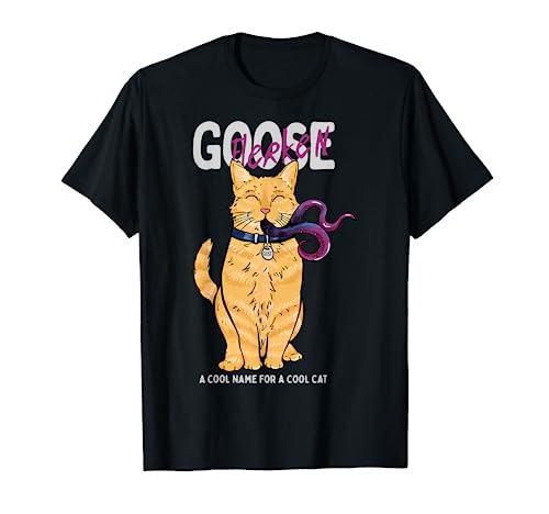 Captain Marvel Goose Cool Name For A Cat Cartoon Style T-Shirt