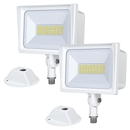 DEWENWILS 2-Pack 65W Flood Lights Outdoor, 6670 LM Super Bright Security Light Switch Controlled, IP65 Waterproof, 5000K LED Flood Light Outdoor for Yard, Garage, Garden, UL Listed