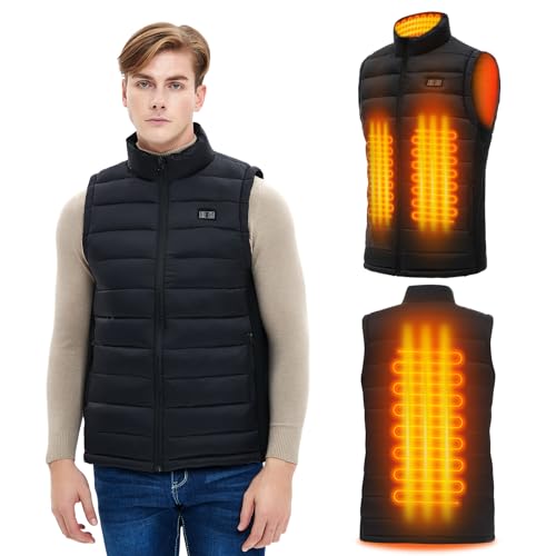 AFUNSO Heated Vest - Electric Heating Coat Heated Jacket Man/Woman Battery Not Included