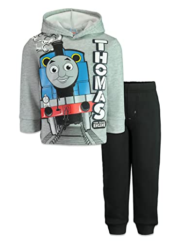 Thomas The Tank Engine Toddler Boys Fleece Pullover Hoodie & Pants Grey 5T
