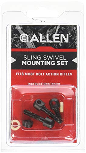 Allen Company Gun Sling Swivel Mounting Hardware, Bolt Action Rifles,Black