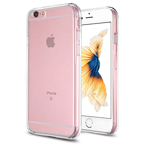 TENOC Phone Case Compatible with iPhone 6 Plus & iPhone 6s Plus, Clear Case Shockproof Protective Bumper Slim Cover for 5.5 Inch