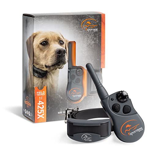 SportDOG Brand FieldTrainer 425X Dog Training Collar - 500 Yard Range - Rechargeable Remote Trainer with Static, Vibrate, and Tone