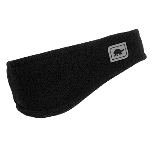 Turtle Fur Double-Layer Bang Band, Chelonia 150 Fleece Headband,Black,One Size