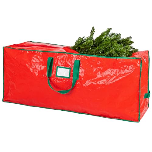 Handy Laundry, Christmas Tree Storage Bag - Stores 7.5 Foot Artificial Xmas Holiday Tree, Durable Waterproof Material, Zippered Bag, Carry Handles. Protects Against Dust, Insects and Moisture.