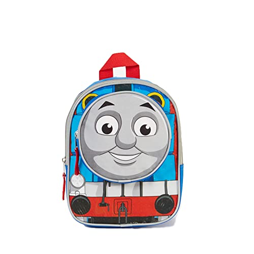 RALME Thomas the Train Mini Backpack for Kids - 10 Inch Toddler Thomas and Friends Backpack, Blue