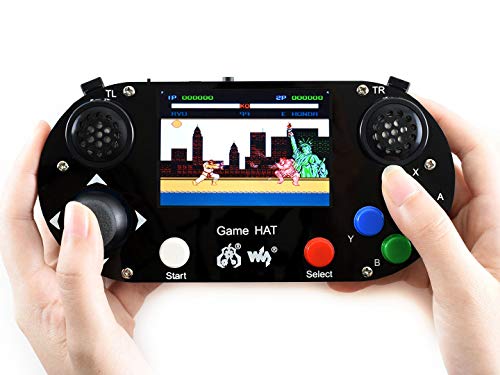 waveshare Game HAT for Raspberry Pi 3B+/3B/2B/B+/A+/Zero/Zero W Portable Game Console 3.5inch IPS Screen