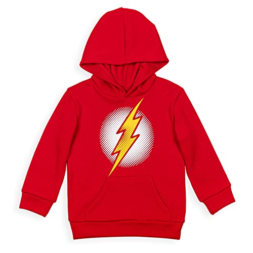 DC Comics Justice League The Flash Toddler Boys Fleece Pullover Hoodie Awesome Red 5T