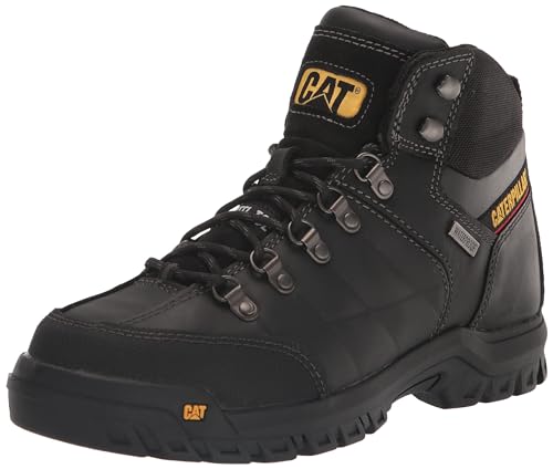 Cat Footwear Men's Threshold Waterproof Steel Toe Work Boot, Black, 9