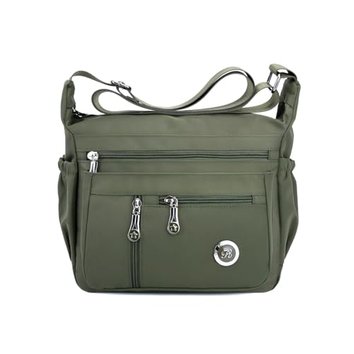 Fabuxry Purses and Shoulder Handbags for Women Crossbody Bag Messenger Bags (Green)