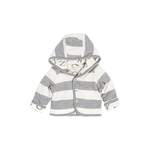 Burt's Bees Baby baby girls Sweatshirts, Lightweight Zip-up Jackets & Coats, Organic Cotton Hooded Sweatshirt, Heather Grey Abc, 3-6 Months US