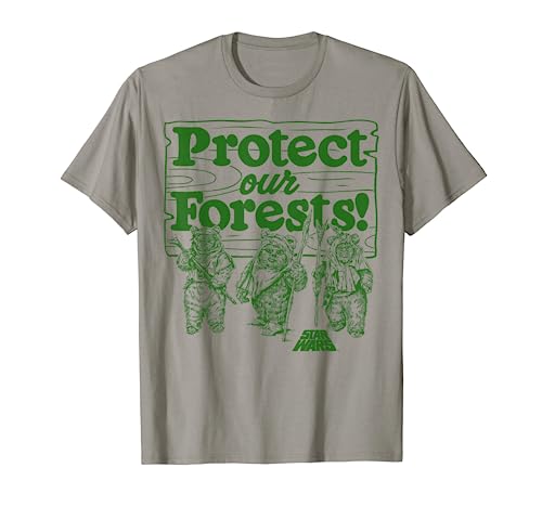 Star Wars Ewoks Protect Our Forests Camp Disney+ T-Shirt