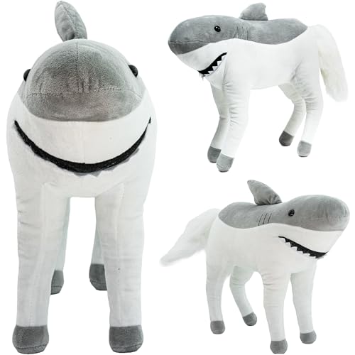Randimals Plush Toy Stuffed Animal Mix - Horse & Shark Hybrid Stuffed Animals for Girls & Boys - Huggable & Soft Animal Characters Cute Plushies - Unique Toys for Discovery & Adventure