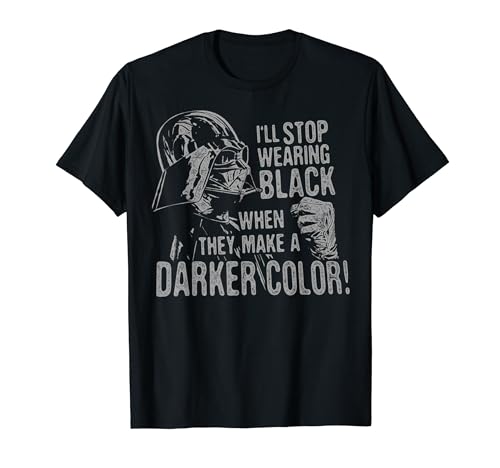 Star Wars Darth Vader Never Stop Wearing Black Disney+ T-Shirt