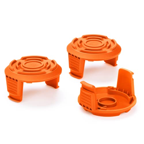 Spool Cap Cover for Worx,Trimmer Replacement Spool Cap Covers for Worx,Suitable for Worx Weed Eater (3 Pack)