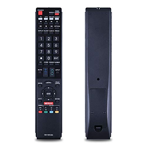GB118WJSA Replacement TV Remote Control for Sharp Television Fit for Sharp AQUOS TV GB004WJSA GB005WJSA GA890WJSA GB105WJSA GA935WJSAE