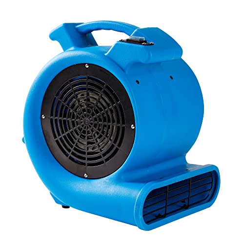 Mounto 1/2hp Air Mover Floor Drying Blower Fan - Powerful 1/2HP Motor Carpet Dryer, 2200 CFM Air Flow, Lightweight Design, 2-Speed Settings for Drying, Cooling & Circulation